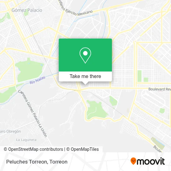 Peluches Torreon map