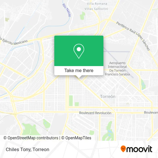 Chiles Tony map