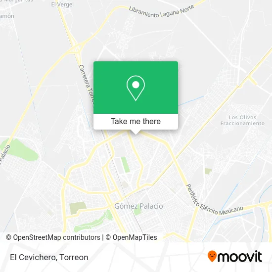 El Cevichero map