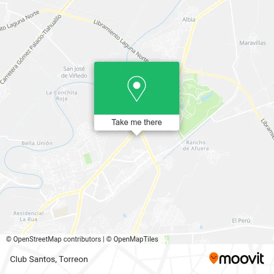 Club Santos map