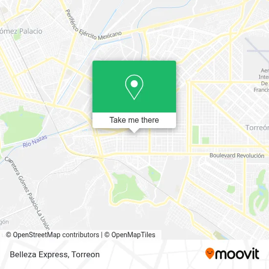 Belleza Express map