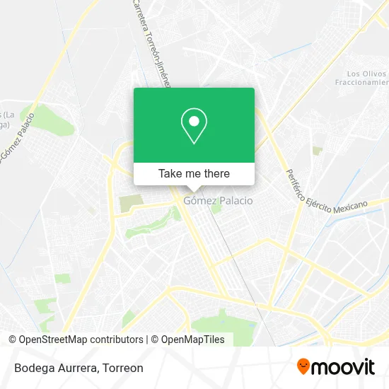 Bodega Aurrera map