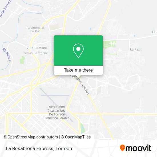 La Resabrosa Express map