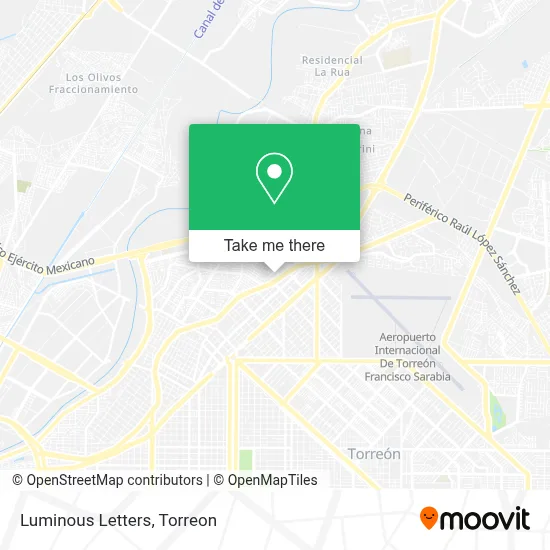 Luminous Letters map