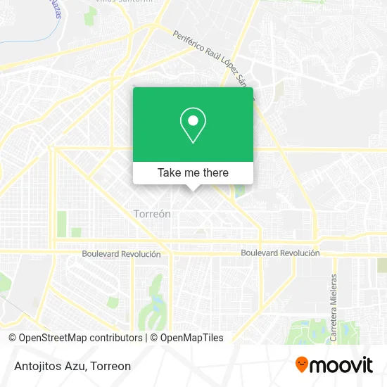 Antojitos Azu map