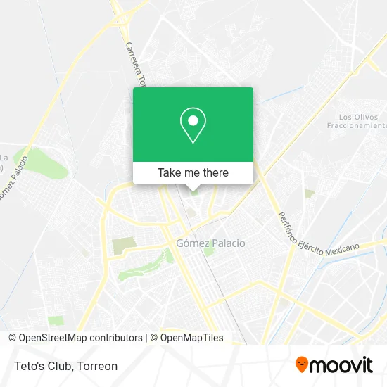 Teto's Club map
