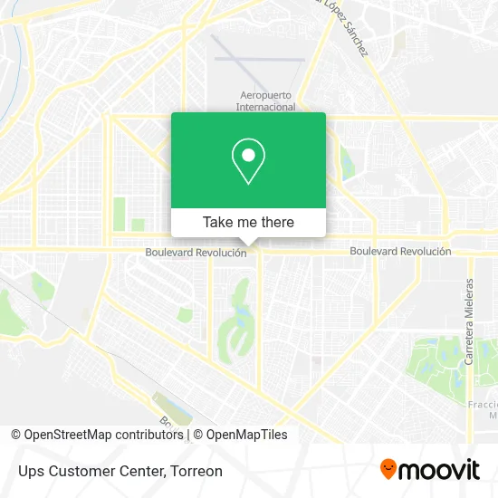 Ups Customer Center map