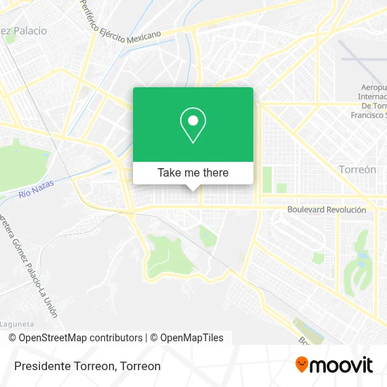 Presidente Torreon map