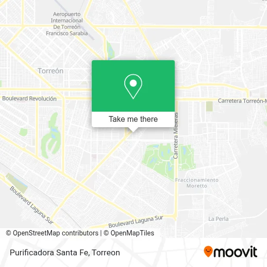 Purificadora Santa Fe map
