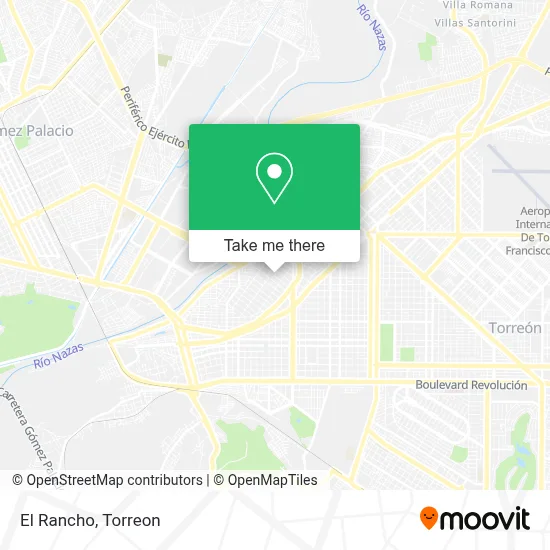 El Rancho map