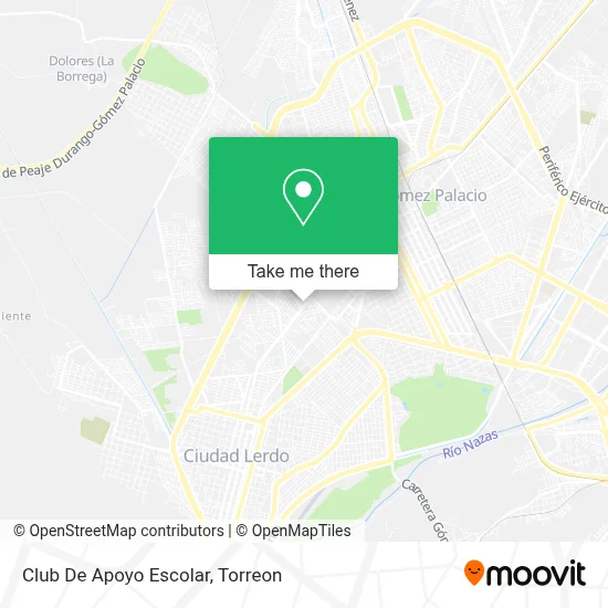 Club De Apoyo Escolar map