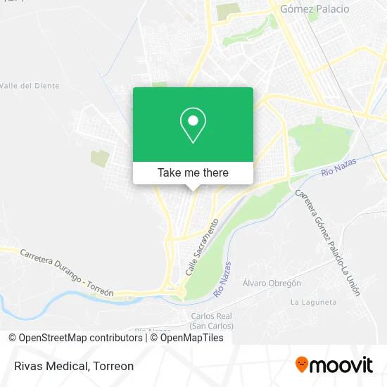Rivas Medical map