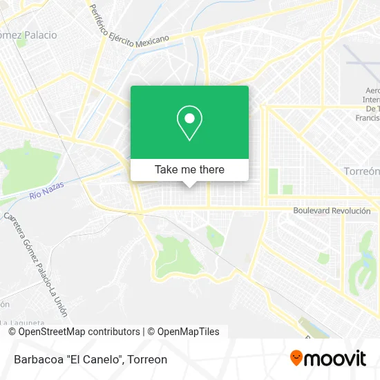Barbacoa "El Canelo" map