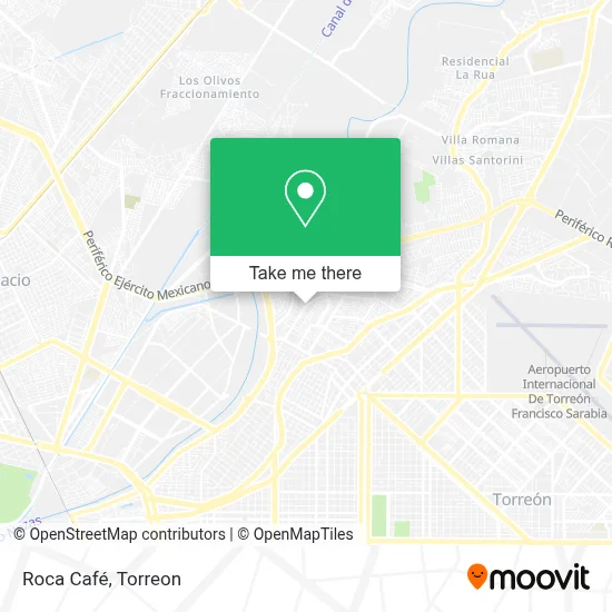 Roca Café map