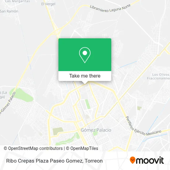 Ribo Crepas Plaza Paseo Gomez map