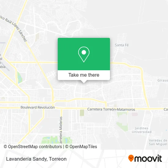 Lavandería Sandy map