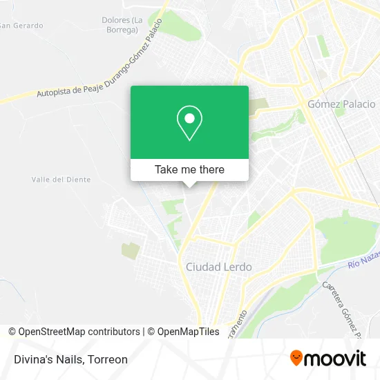 Divina's Nails map
