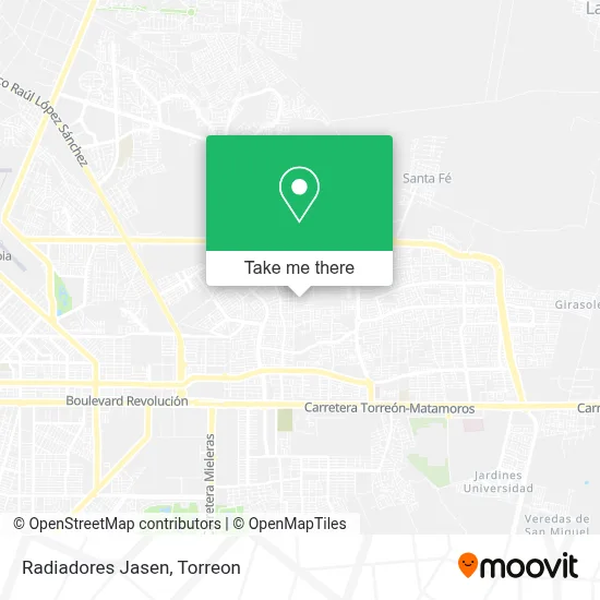 Radiadores Jasen map