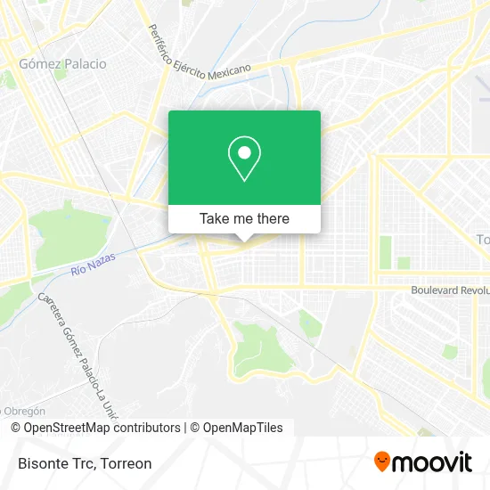 Bisonte Trc map