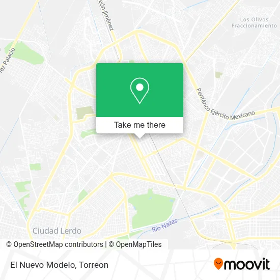 El Nuevo Modelo map