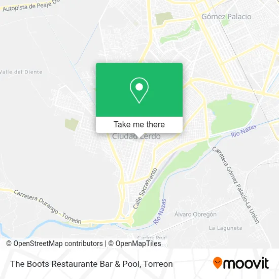 The Boots Restaurante Bar & Pool map