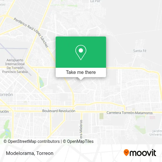 Modelorama map