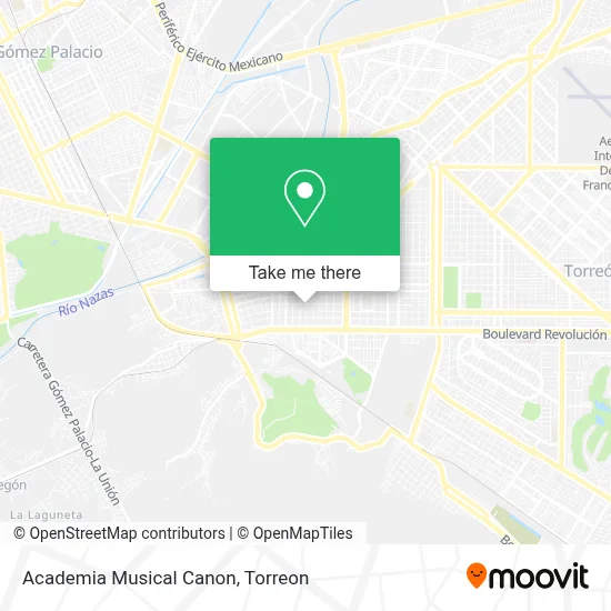 Academia Musical Canon map