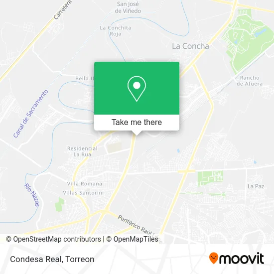 Condesa Real map