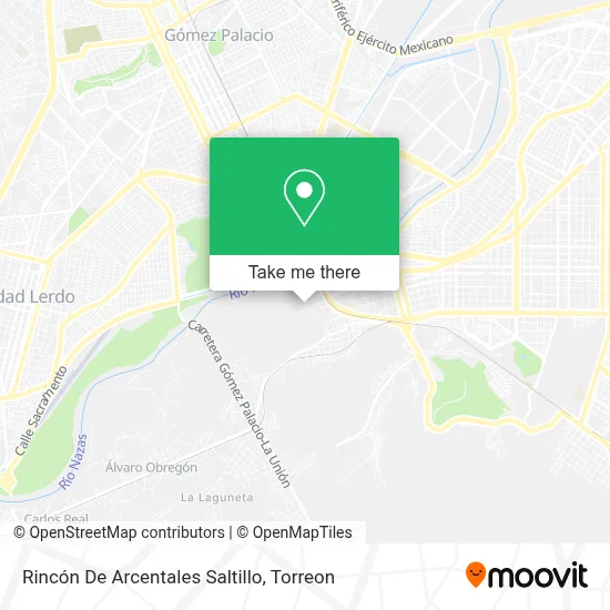 Rincón De Arcentales Saltillo map