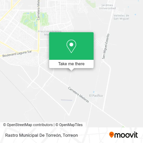 Rastro Municipal De Torreón map