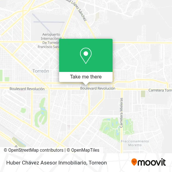 Huber Chávez Asesor Inmobiliario map