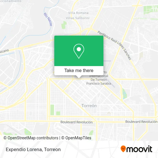 Expendio Lorena map