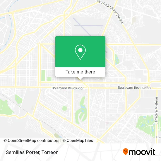 Semillas Porter map