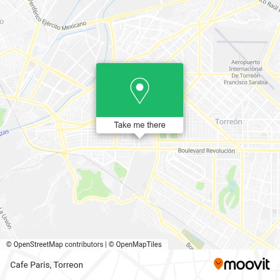 Cafe  Paris map
