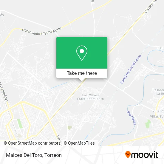 Maices Del Toro map