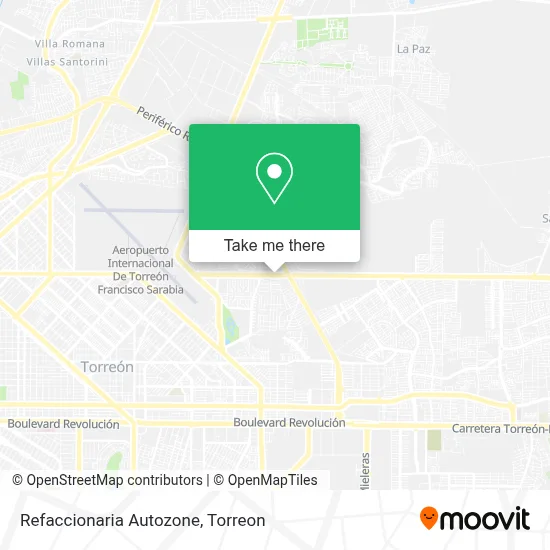 Refaccionaria Autozone map