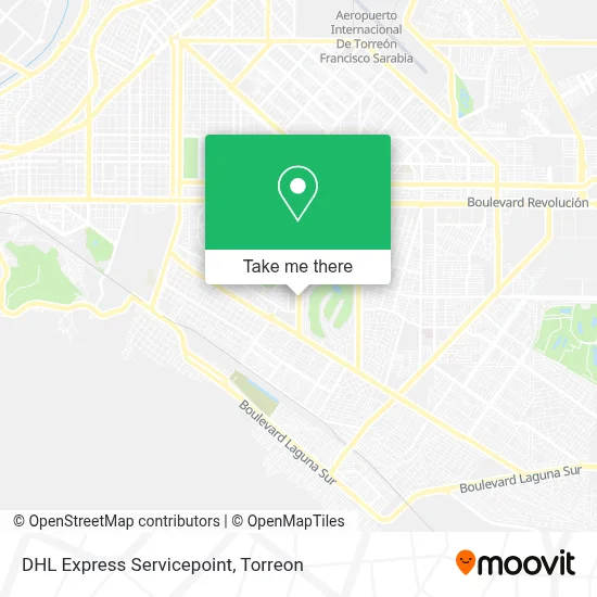 DHL Express Servicepoint map