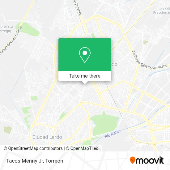 Tacos Menny Jr map