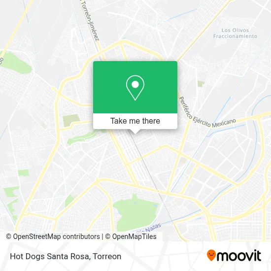 Hot Dogs Santa Rosa map