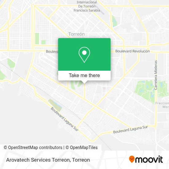 Arovatech Services Torreon map