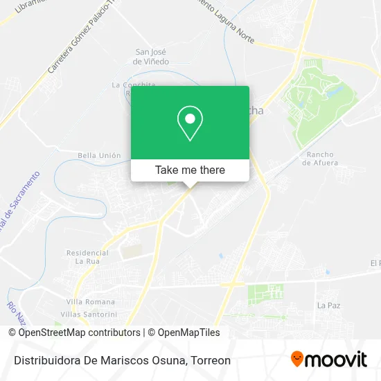 Distribuidora De Mariscos Osuna map