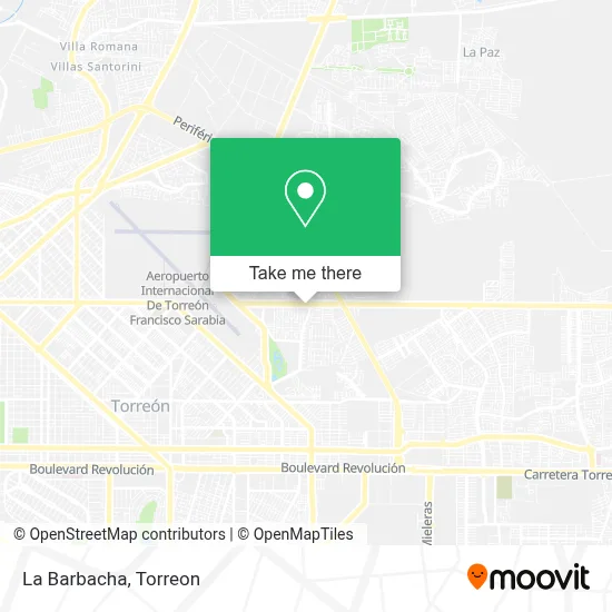 La Barbacha map