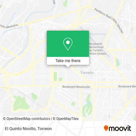 El Quinto Novillo map
