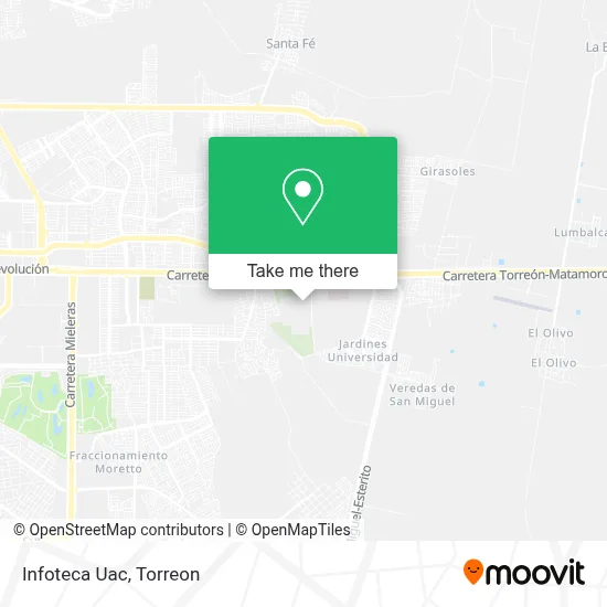 Infoteca Uac map