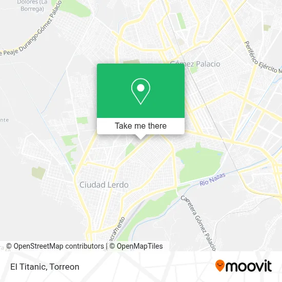 El Titanic map