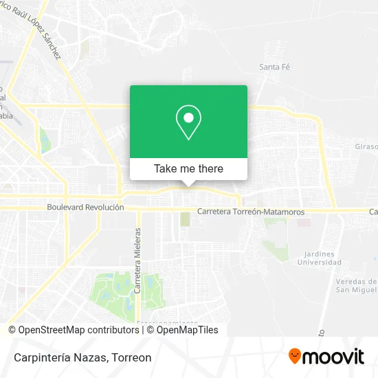 Carpintería Nazas map