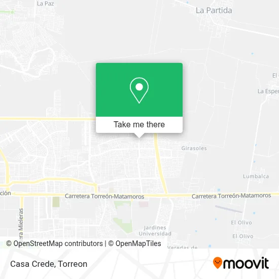 Casa Crede map