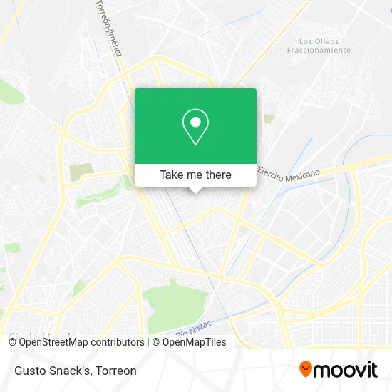 Gusto Snack's map