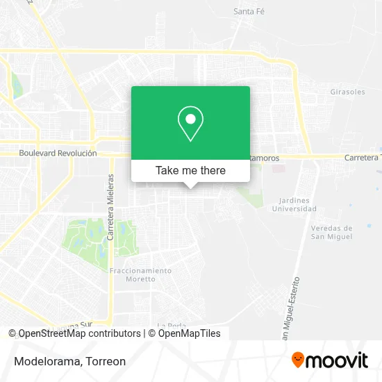 Modelorama map