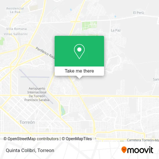 Quinta Colibri map